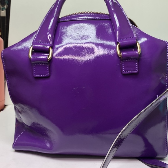 Kate Spade ♠️♠️♠️ Rare Camilla Street Purple Squared Cross Body Purse, Handbag - Picture 16 of 17